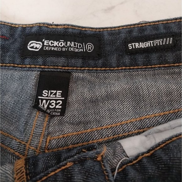 ECKO UNLTD. Straight Fit Cotton Blue Jeans Men's Sz 32 - Picture 8 of 16